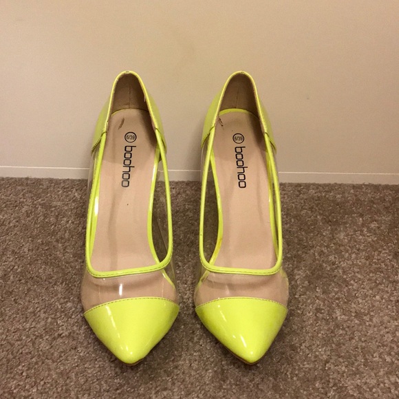 boohoo perspex shoes